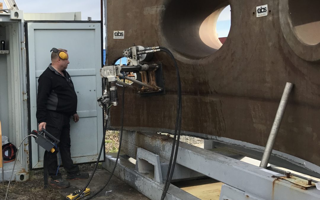 Drilling through steel at Ringhals NPP