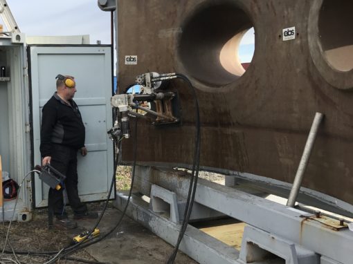 Drilling through steel at Ringhals NPP